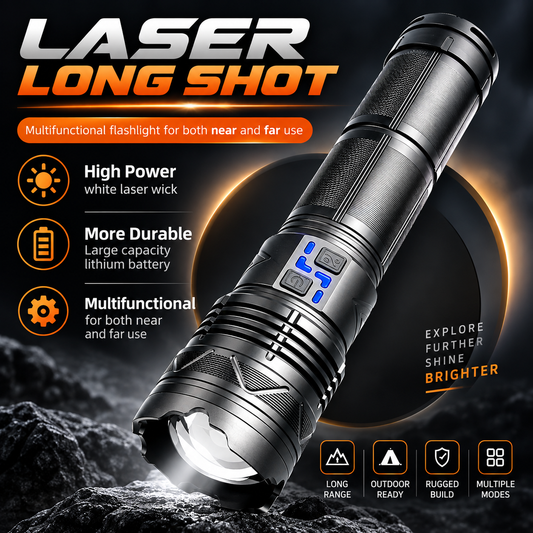 Outdoor White Laser High-Power Flashlight