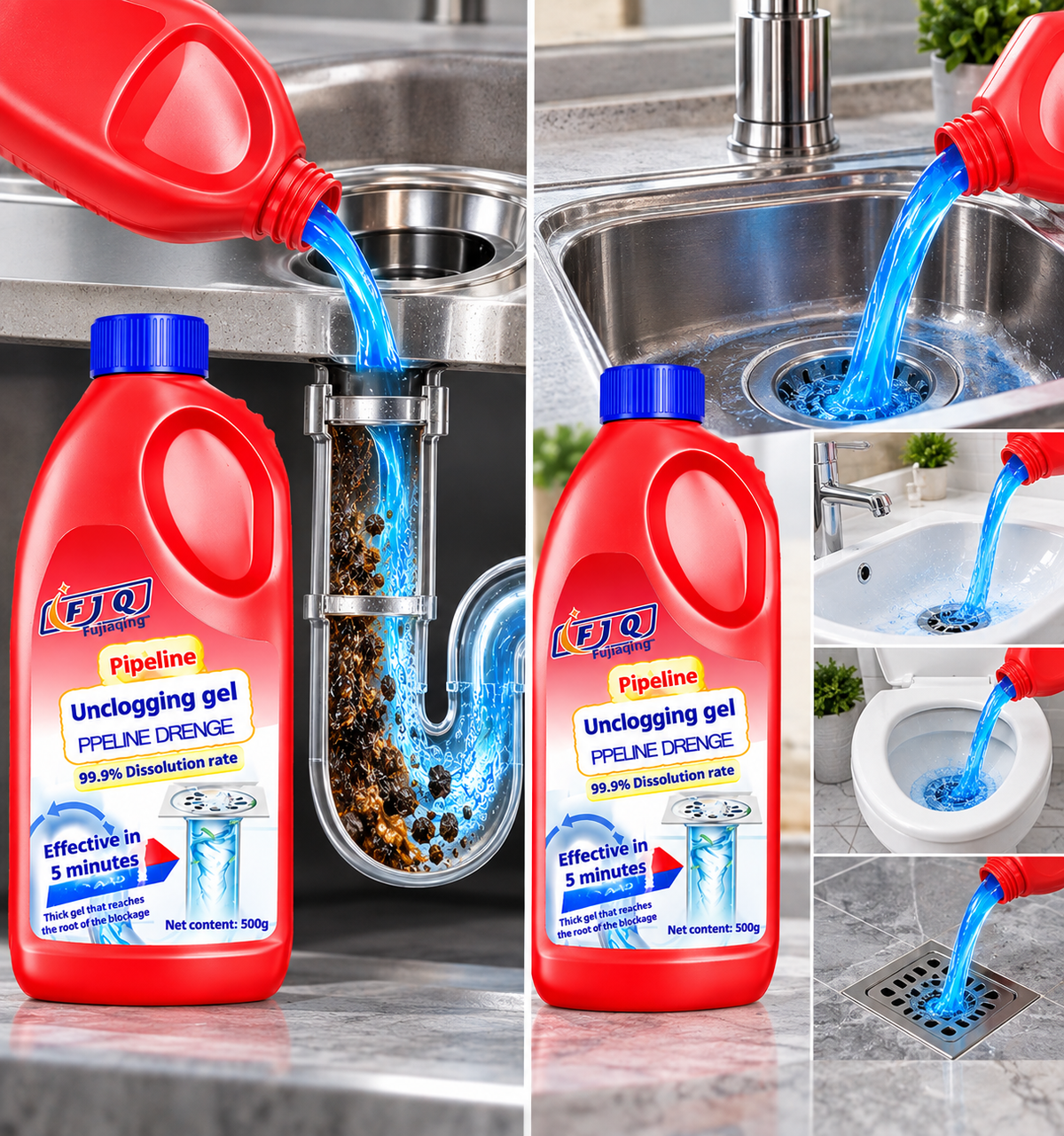 500g Pipe Dredging Gel Drain Cleaner